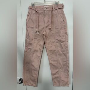 Mango Light Pink Trousers with Belt